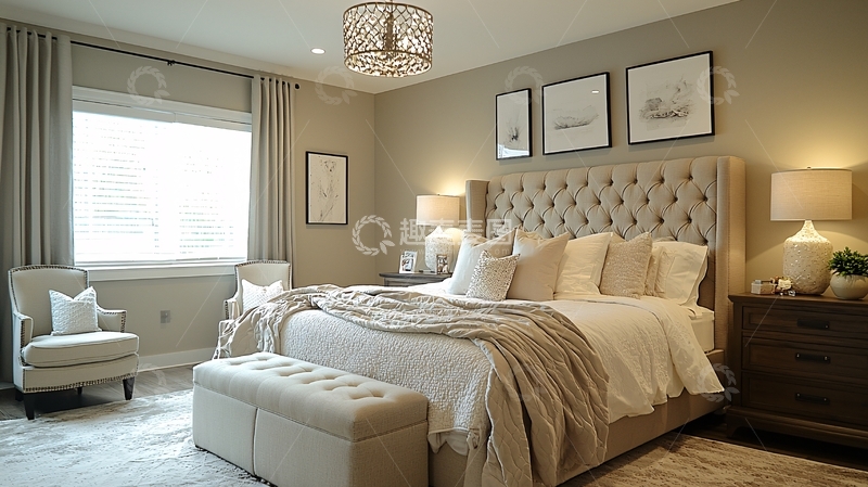 高清大图下载【趣麦麦图】现代简约卧室104