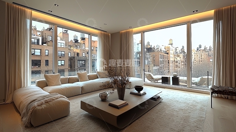 高清大图下载【趣麦麦图】现代简约客厅