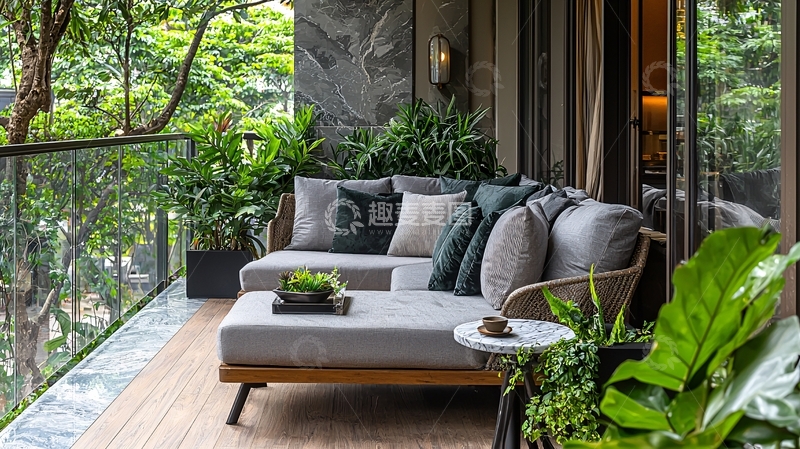 高清大图下载【趣麦麦图】阳台休闲区