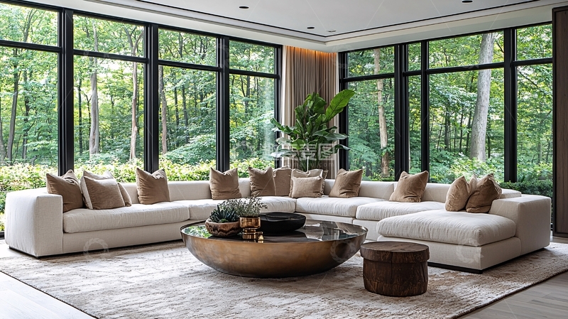 高清大图下载【趣麦麦图】现代简约客厅