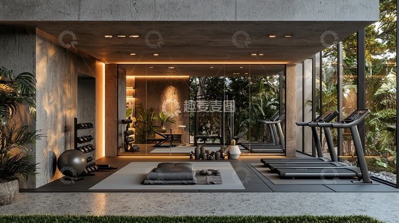 高清大图下载【趣麦麦图】-高端私家健身房