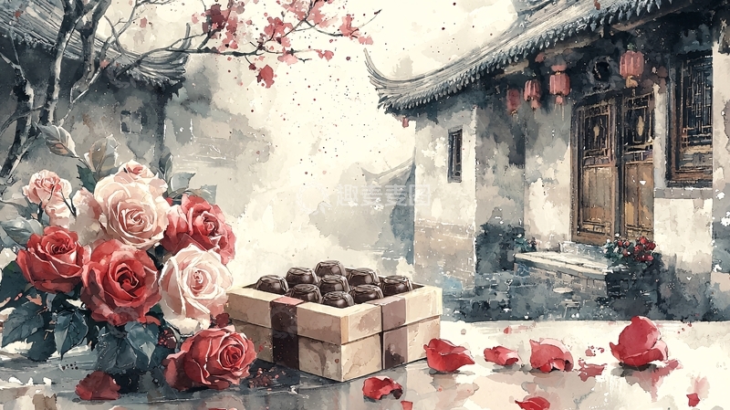 高清大图下载【趣麦麦图】中式庭院