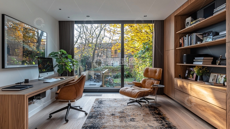 高清大图下载【趣麦麦图】现代简约风格家居书房