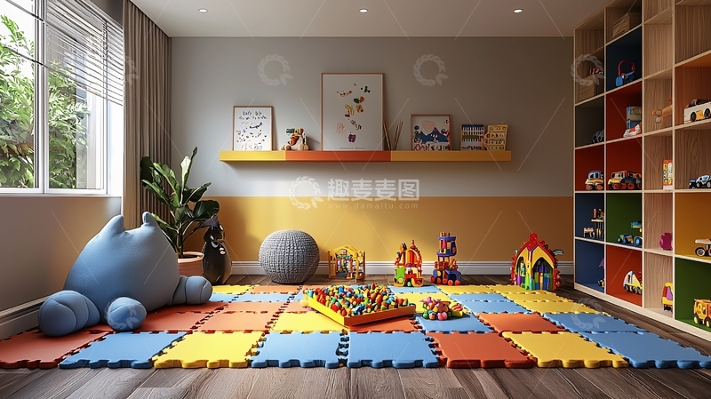 高清大图下载【趣麦麦图】温馨儿童房