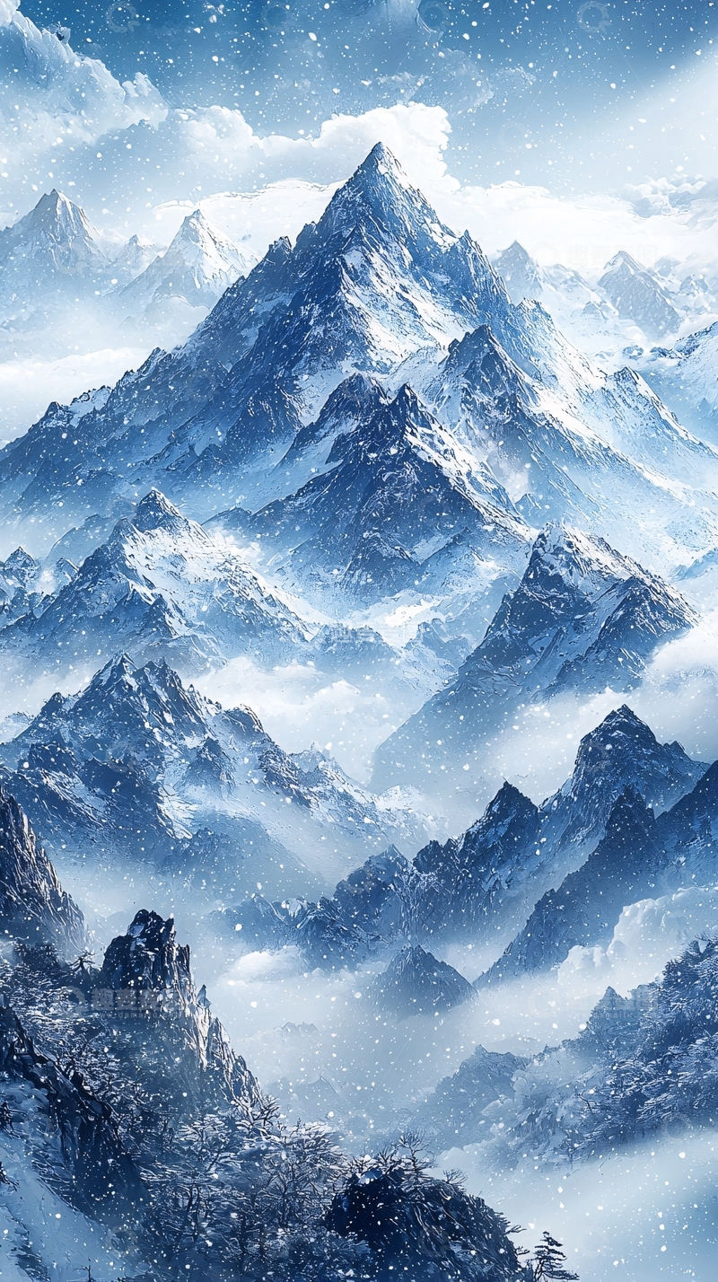 高清大图下载【趣麦麦图】雪山