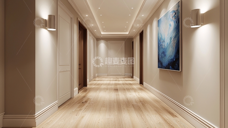 高清大图下载【趣麦麦图】现代简约长廊