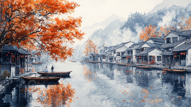 高清大图下载【趣麦麦图】水墨江南