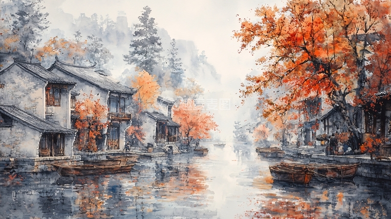 高清大图下载【趣麦麦图】水墨江南