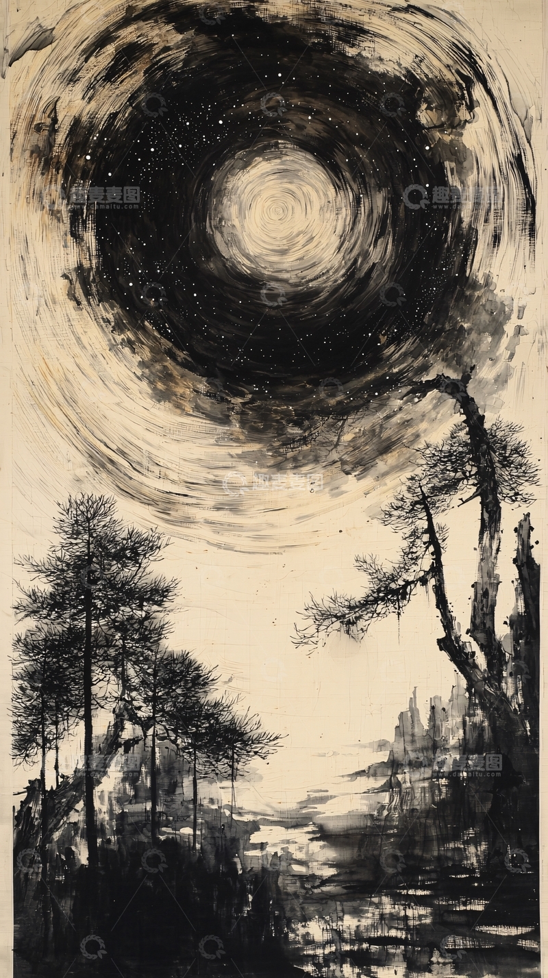 高清大图下载【趣麦麦图】水墨画