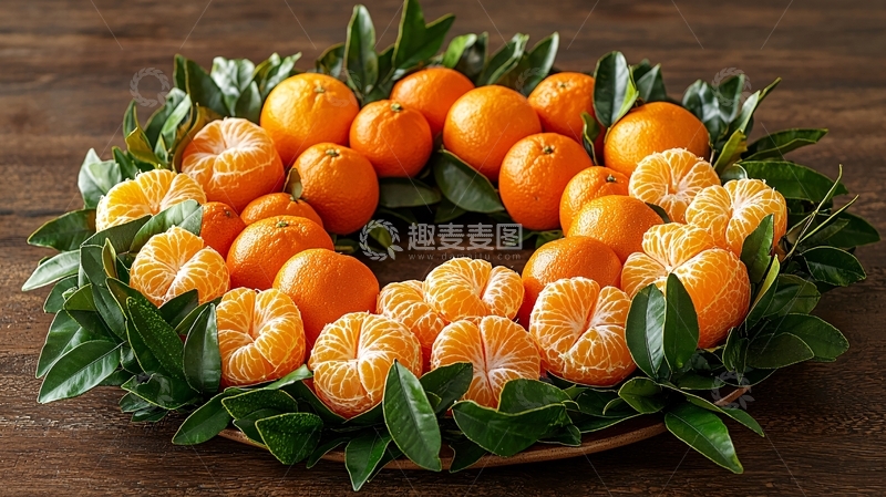 高清大图下载【趣麦麦图】柑橘花环