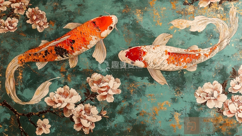 高清大图下载【趣麦麦图】锦鲤