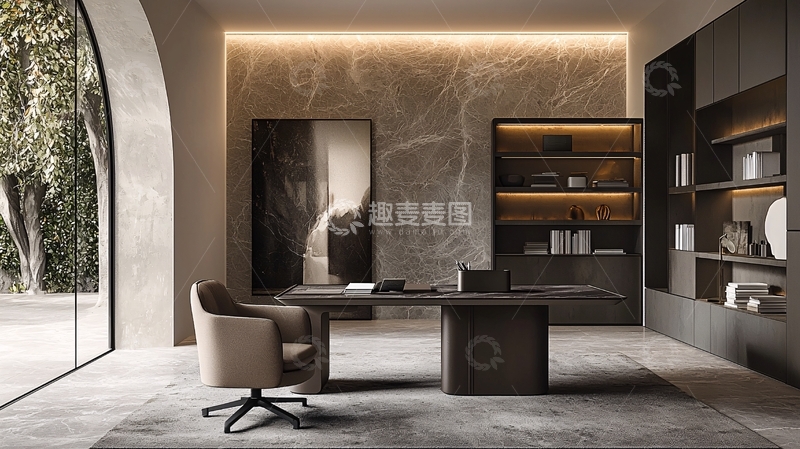 高清大图下载【趣麦麦图】现代简约高端私人办公室