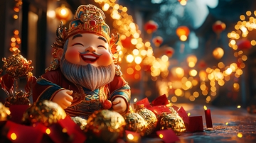 笑口常开财神爷