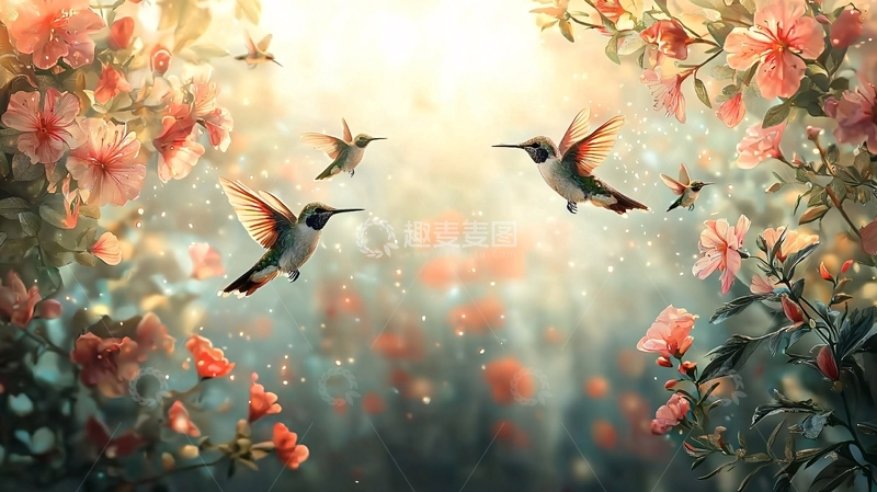 高清大图下载【趣麦麦图】蜂鸟