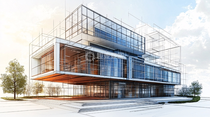 高清大图下载【趣麦麦图】现代建筑设计图纸