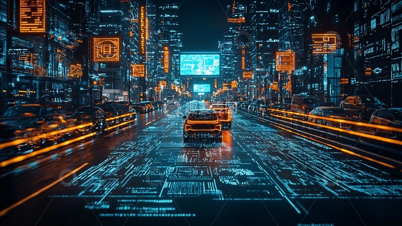 高清大图下载【趣麦麦图】未来都市夜景347