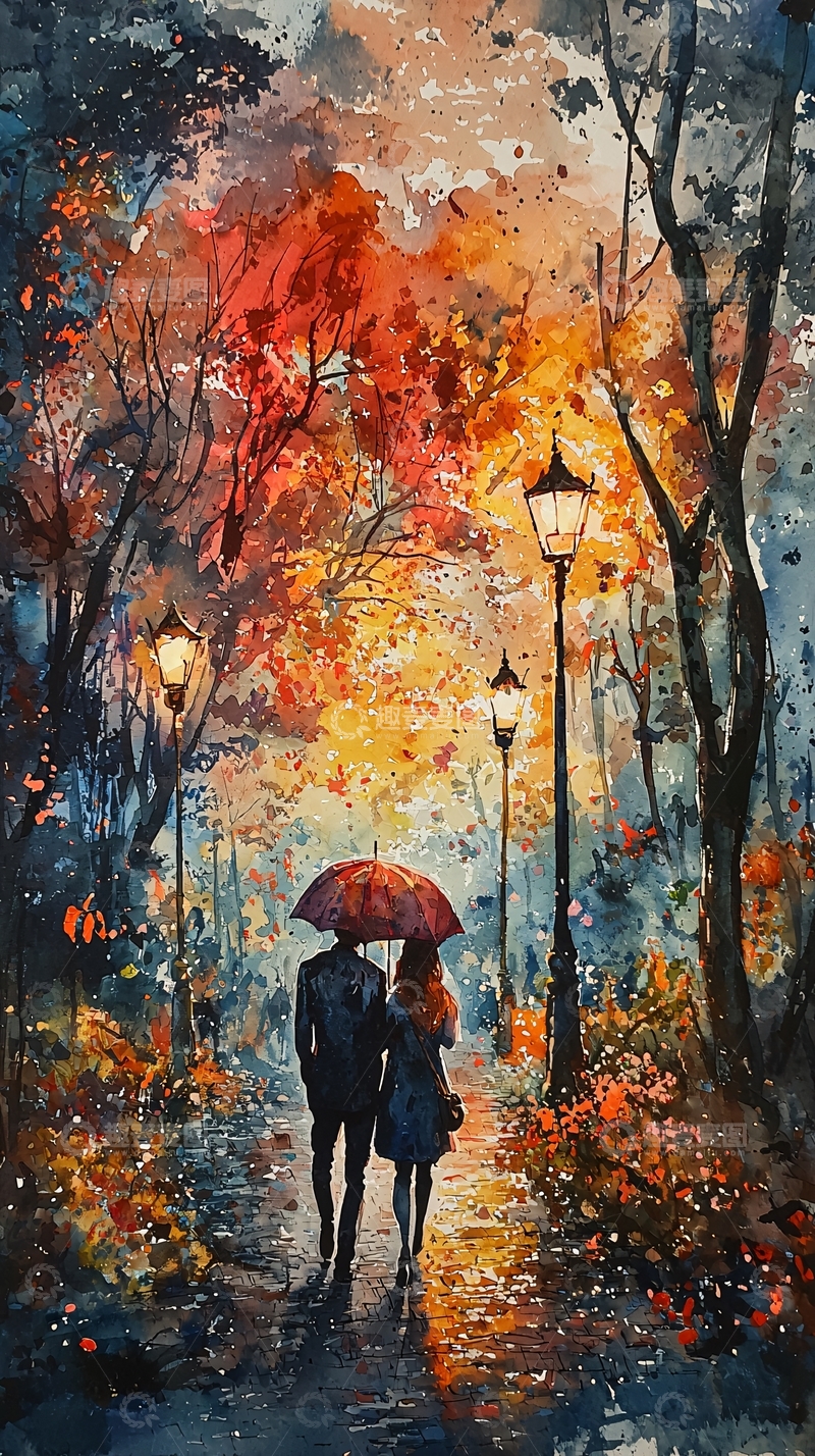 高清大图下载【趣麦麦图】水彩画