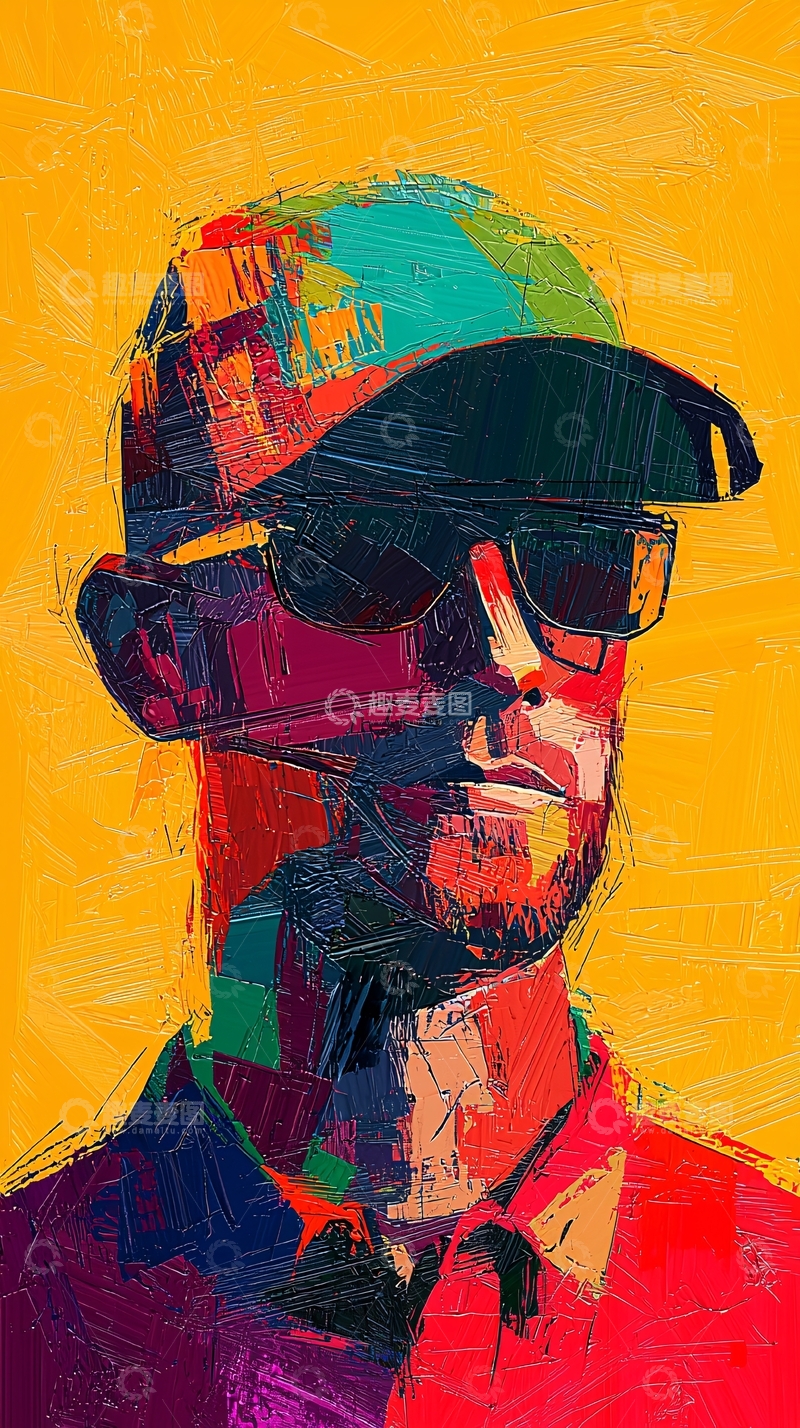 高清大图下载【趣麦麦图】彩色肖像