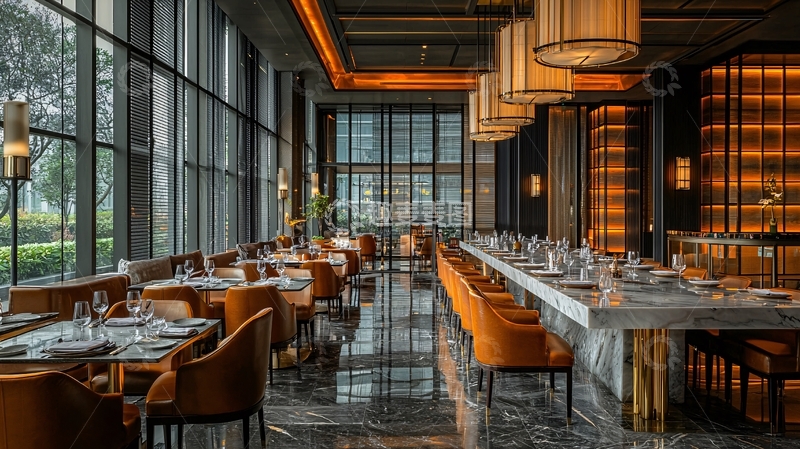高清大图下载【趣麦麦图】高端餐厅室内设计