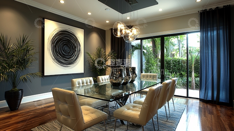 高清大图下载【趣麦麦图】现代简约风格餐厅