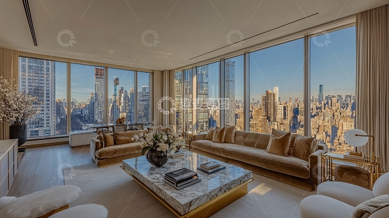 高清大图下载【趣麦麦图】纽约曼哈顿豪华公寓