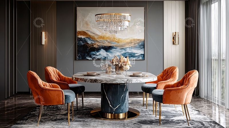 高清大图下载【趣麦麦图】现代轻奢餐厅