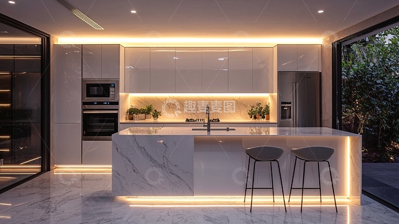 高清大图下载【趣麦麦图】现代简约风格厨房58