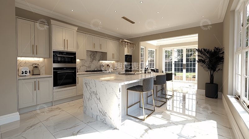 高清大图下载【趣麦麦图】现代化开放式厨房