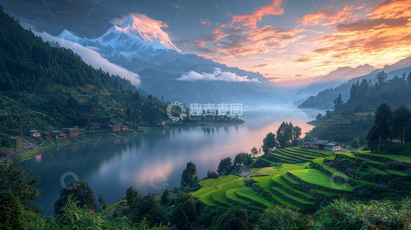 高清大图下载【趣麦麦图】山水田园风光24