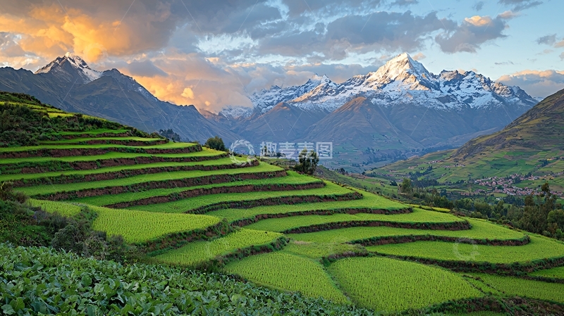 高清大图下载【趣麦麦图】梯田