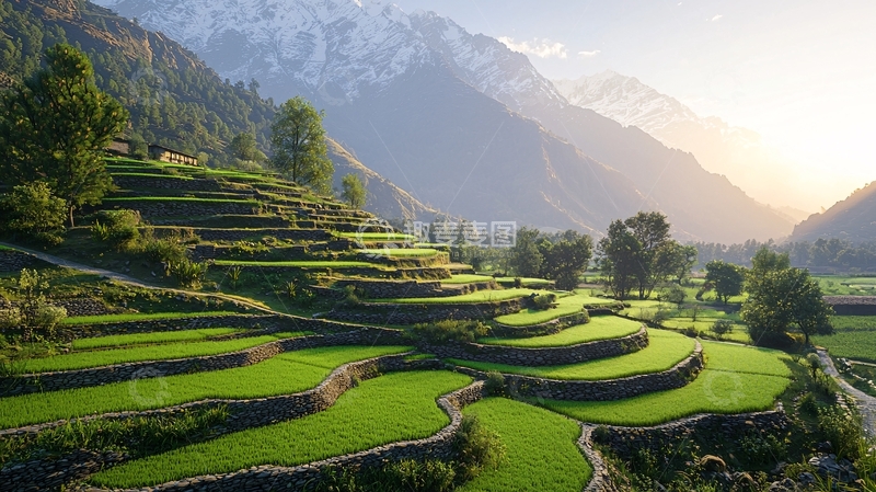 高清大图下载【趣麦麦图】梯田