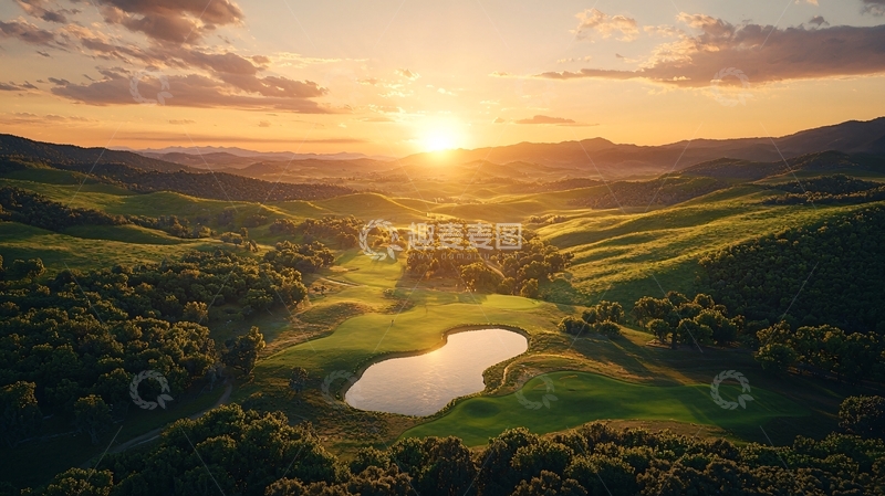 高清大图下载【趣麦麦图】夕阳西下