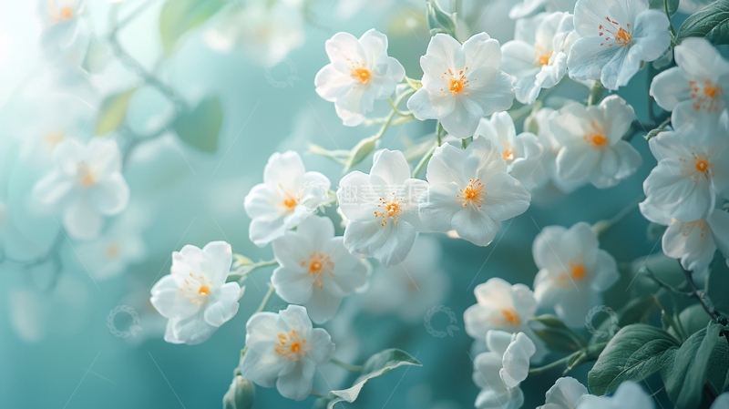 高清大图下载【趣麦麦图】清新淡雅白色小花