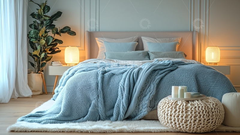 高清大图下载【趣麦麦图】温馨舒适的卧室