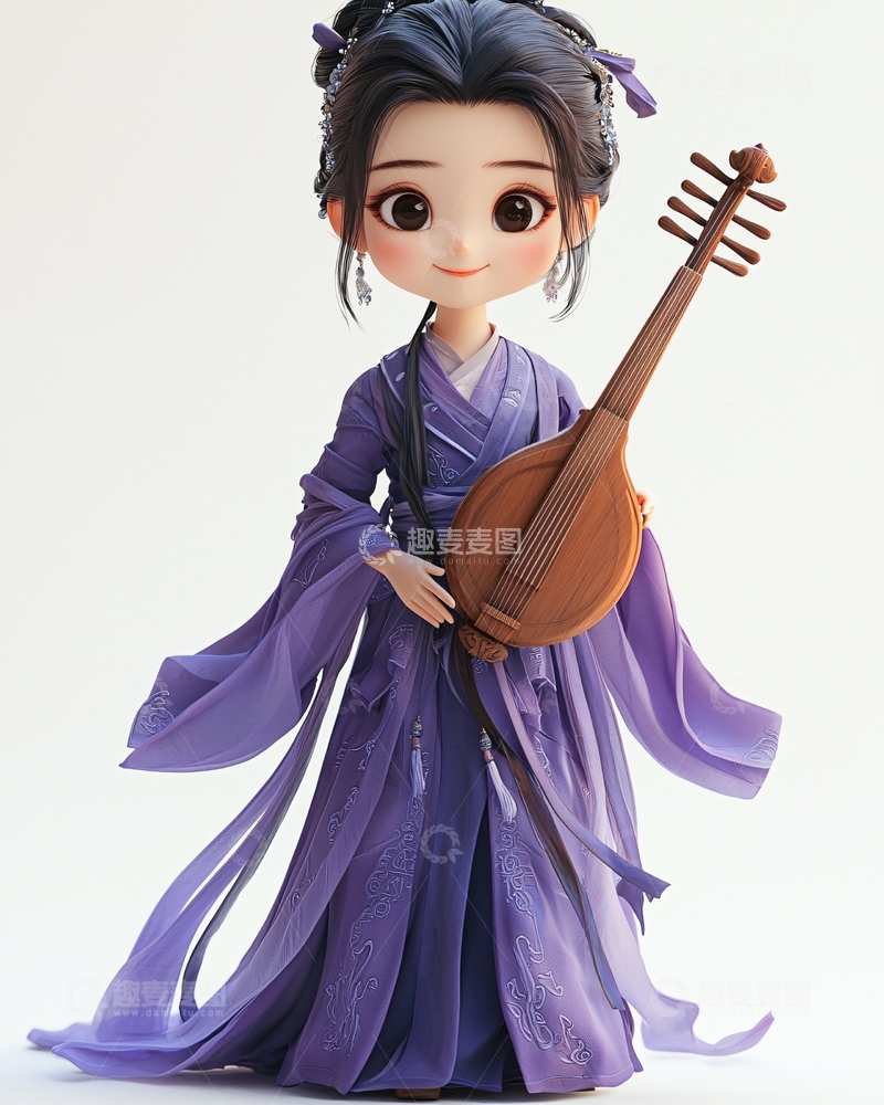 高清大图下载【趣麦麦图】古风捏塑玩偶