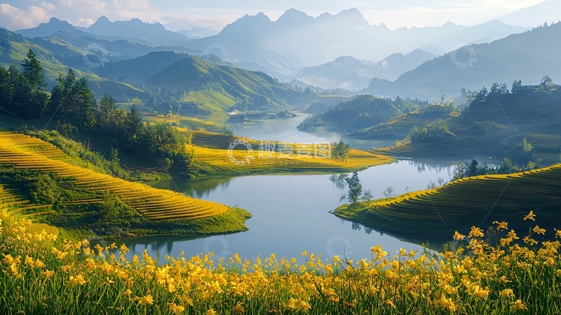 高清大图下载【趣麦麦图】山水田园风光27