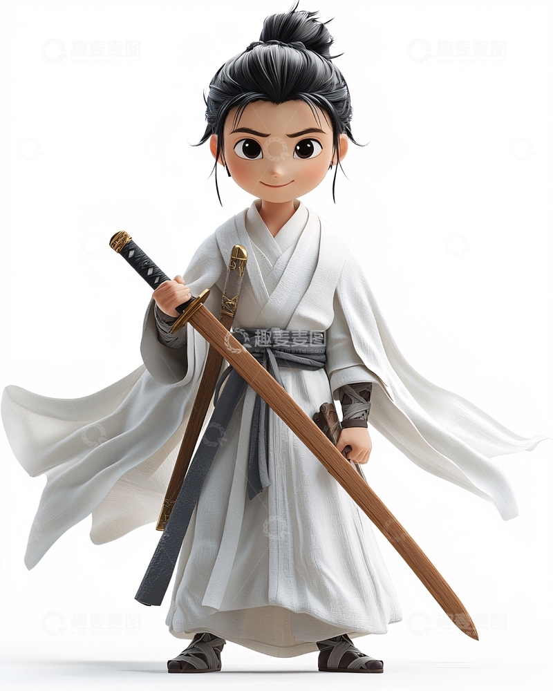 高清大图下载【趣麦麦图】卡通古风少年