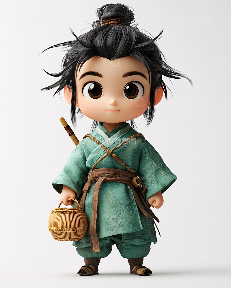 高清大图下载【趣麦麦图】卡通古风男孩