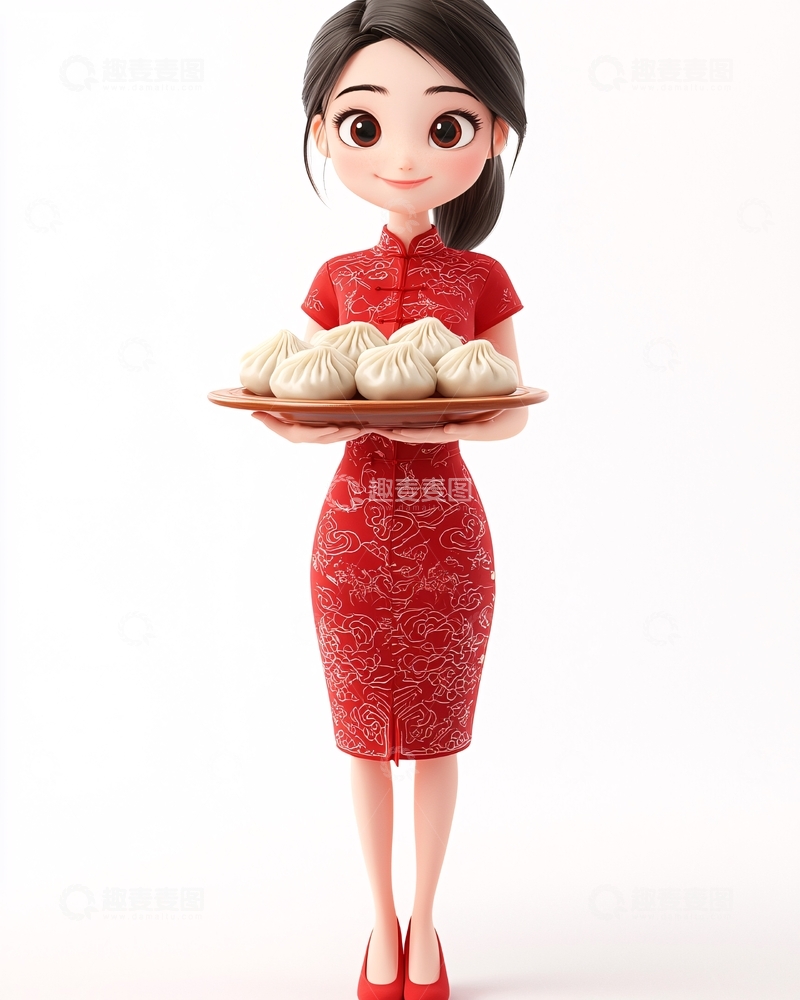 高清大图下载【趣麦麦图】卡通女孩122