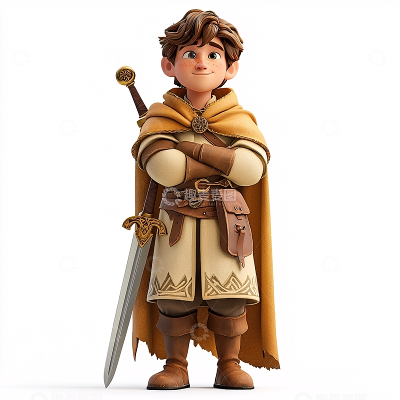 高清大图下载【趣麦麦图】卡通男孩