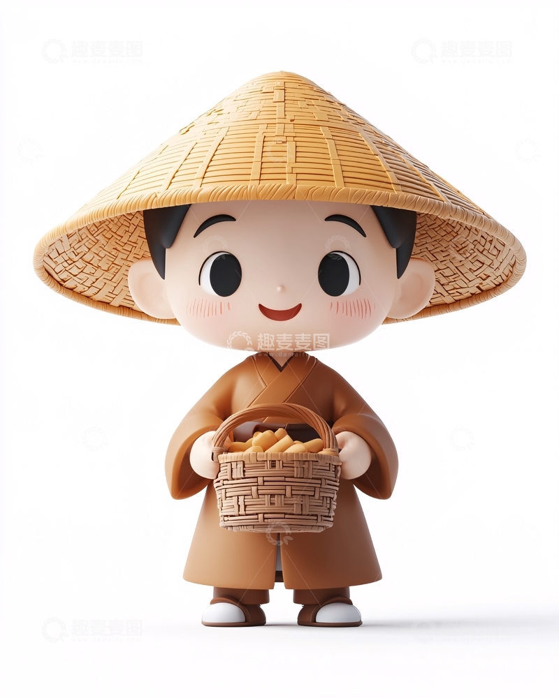 高清大图下载【趣麦麦图】卡通农夫