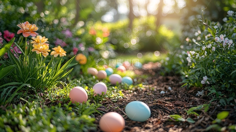 高清大图下载【趣麦麦图】花园小径彩蛋