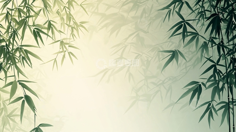 高清大图下载【趣麦麦图】水墨竹林