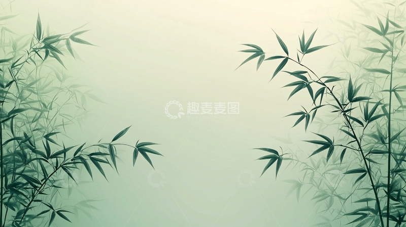 高清大图下载【趣麦麦图】水墨画竹子