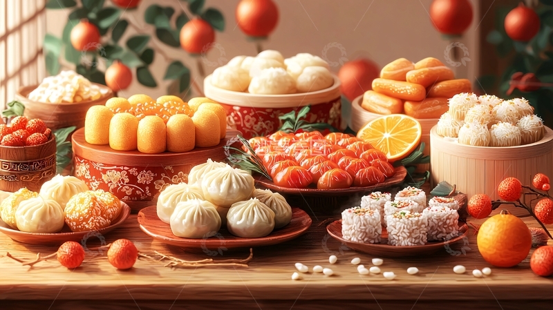 高清大图下载【趣麦麦图】中式传统美食摆盘