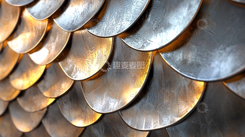 高清大图下载【趣麦麦图】金属鳞片纹理