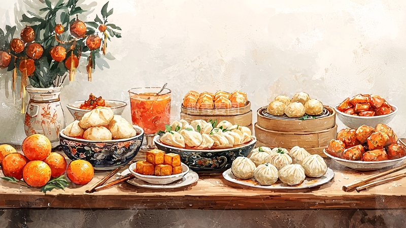 高清大图下载【趣麦麦图】中式早点