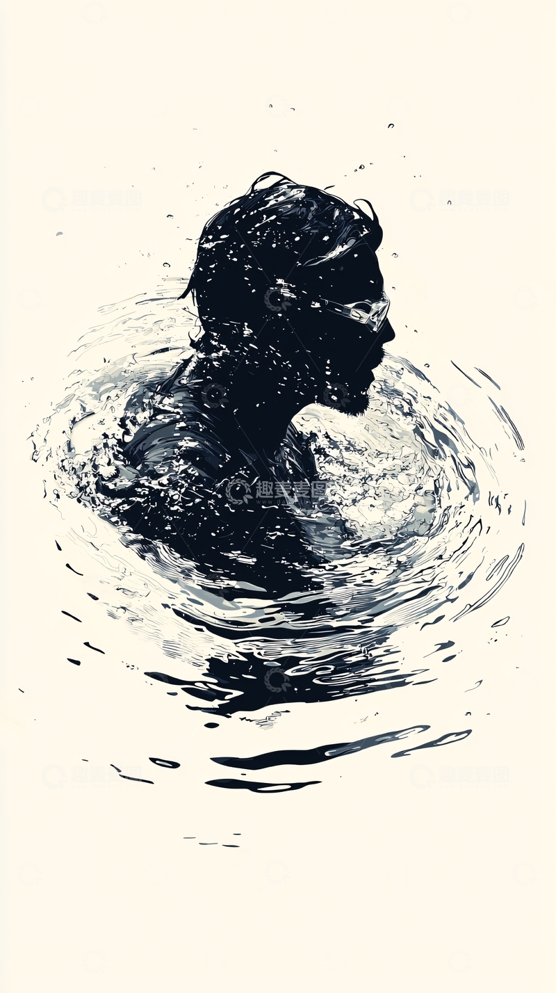 高清大图下载【趣麦麦图】水墨人物