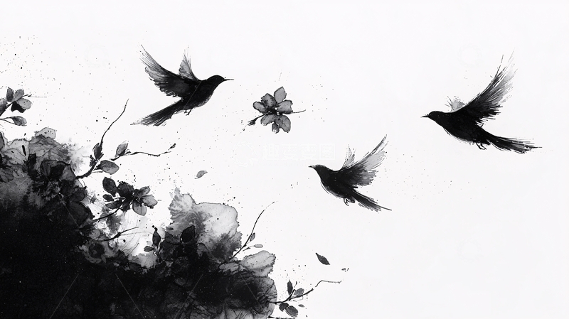 高清大图下载【趣麦麦图】水墨画