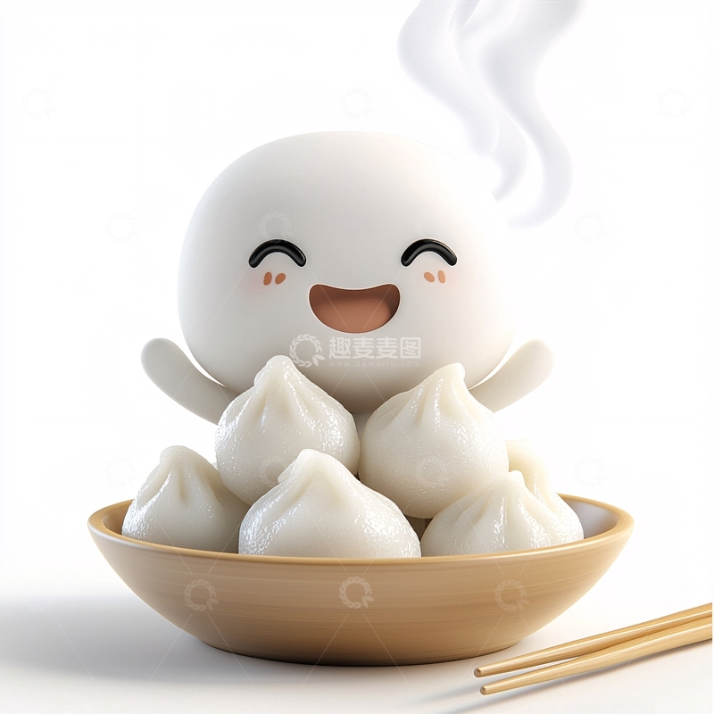 高清大图下载【趣麦麦图】卡通汤圆